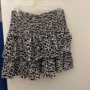 She + Sky print skirt